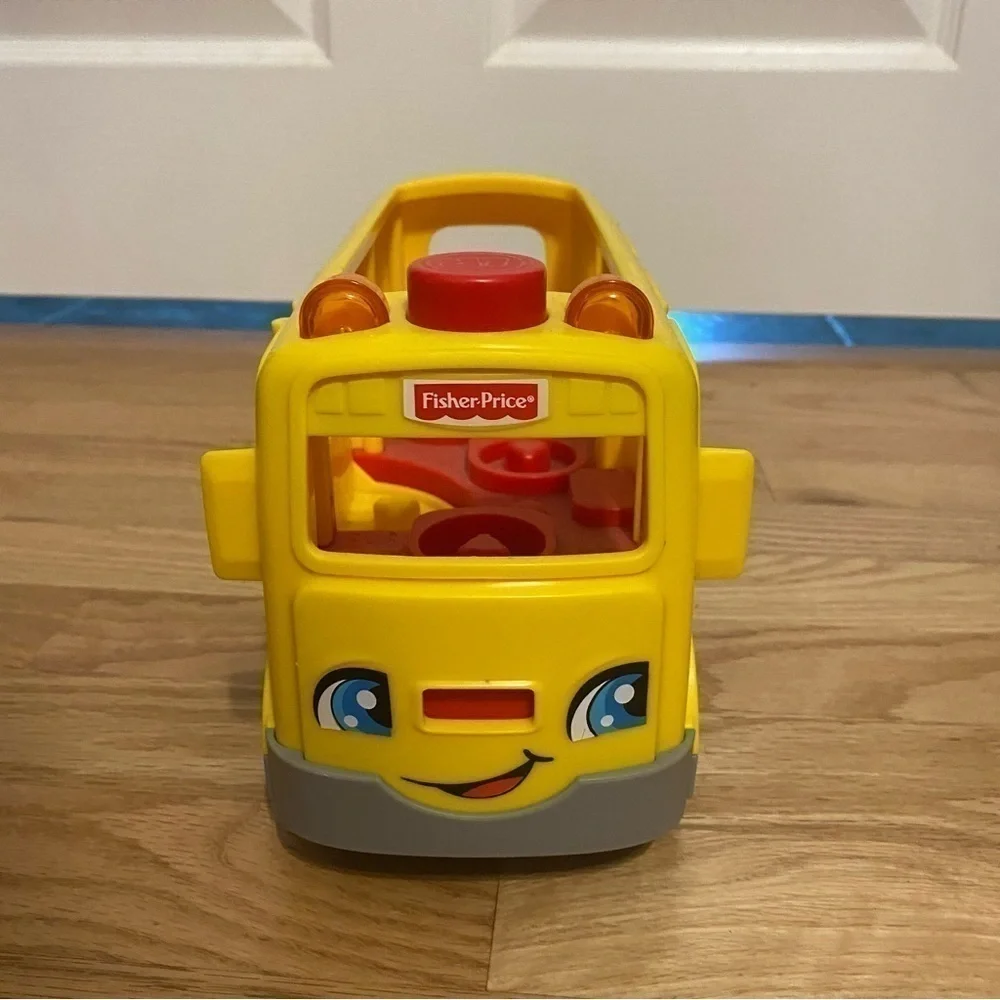 Fisher Price Little People Sit With Me School Bus Kids Toy Yellow